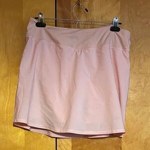 Comfort Stretch Large Light Pink Skort with Smooth Waistband